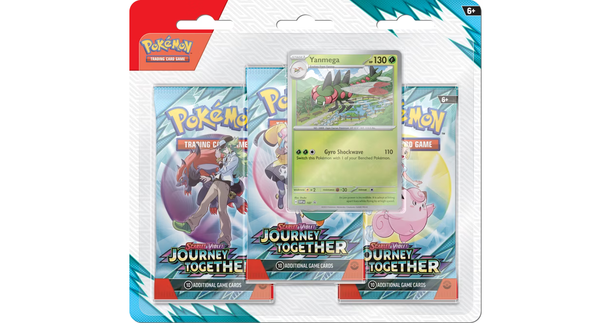 POKEMON JOURNEY TOGETHER 3 PACK BLISTER