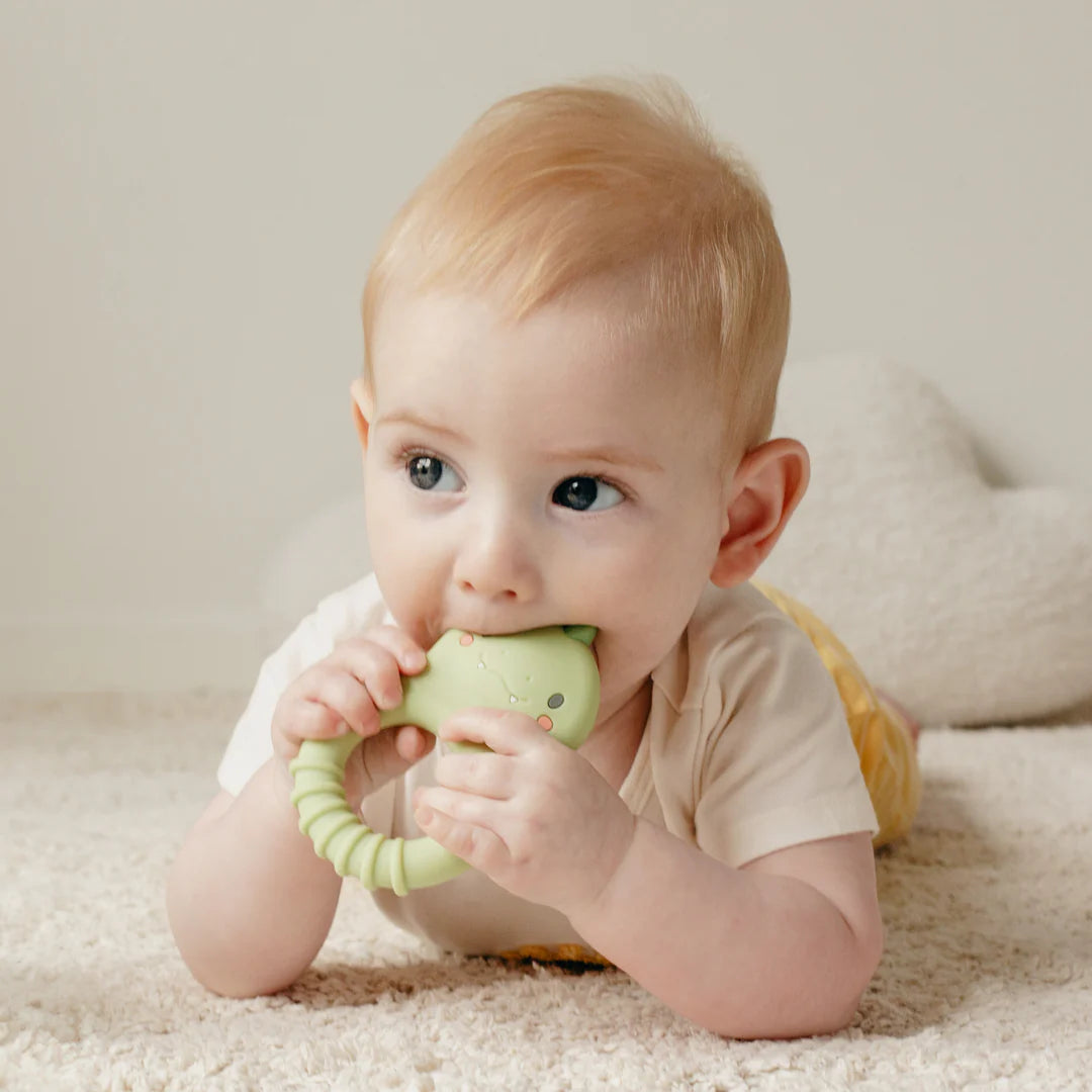 SILICONE TEETHER DINO