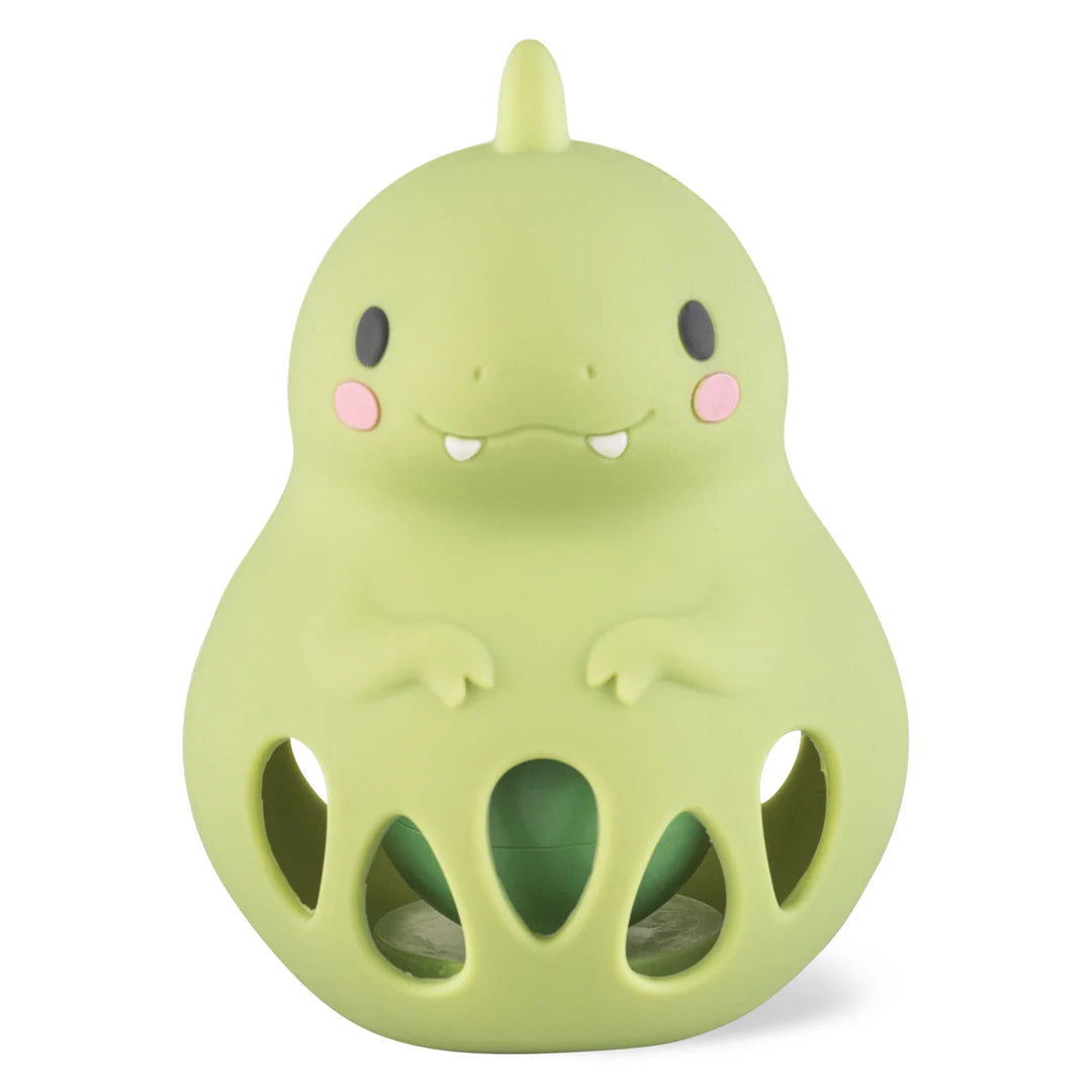 SILICONE RATTLE DINO