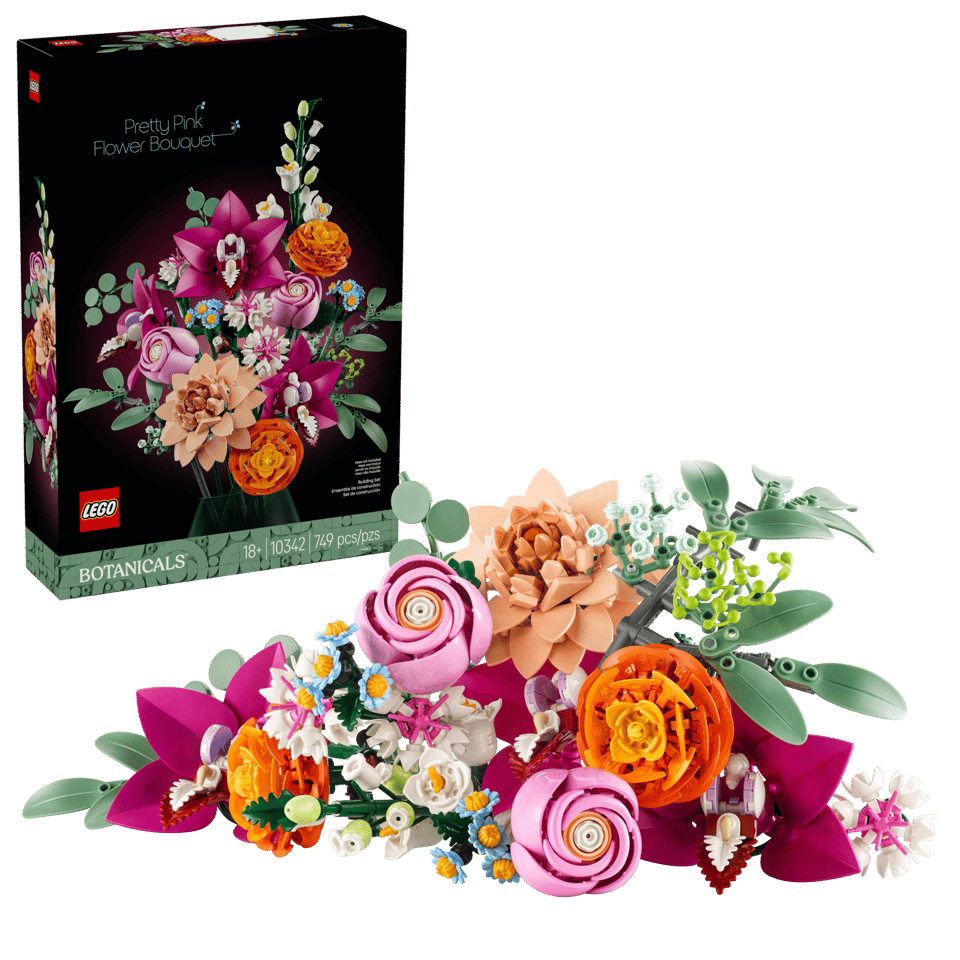 LEGO BOTANICALS 10342 PRETTY PINK FLOWER BOUQUET