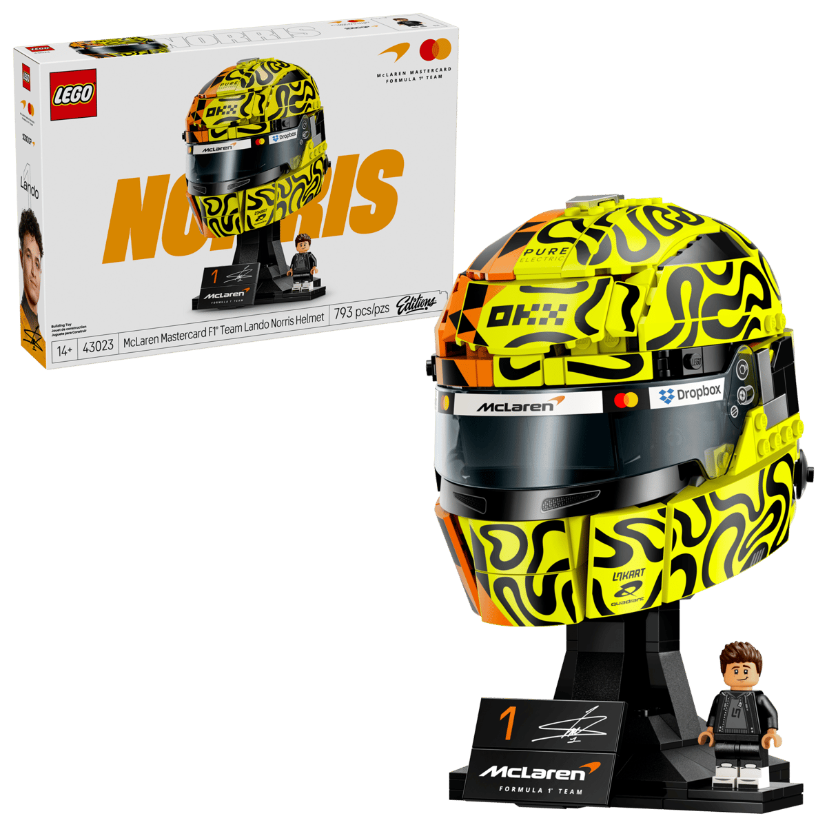 LEGO EDITIONS 43023 MCLAREN MASTERCARD F1 TEAM LANDO NORRIS HELMET