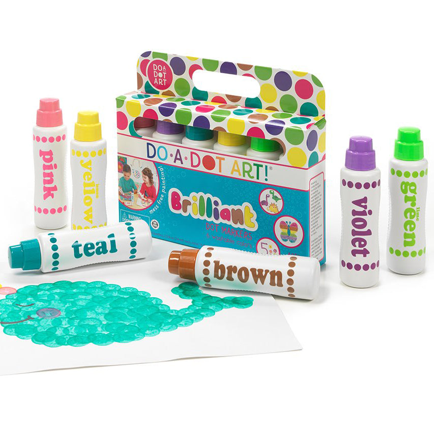 DO A DOT BRILLIANT DOT MARKERS WASHABLE 6 PACK