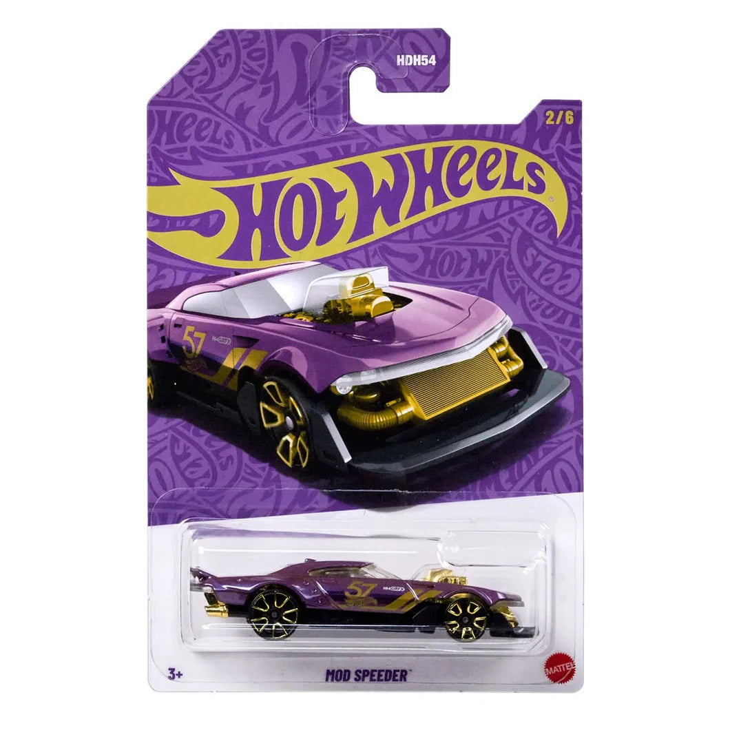HOT WHEELS 2025 PEARL AND CHROME MOD SPEEDER