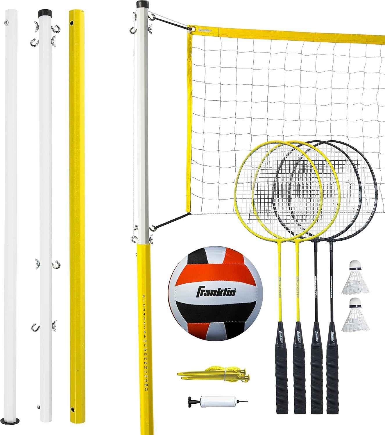 Family Volleyball And Badminton Set