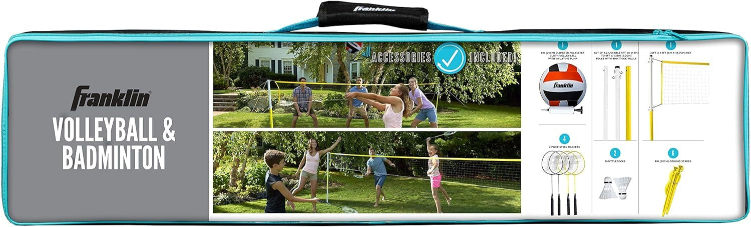Family Volleyball And Badminton Set