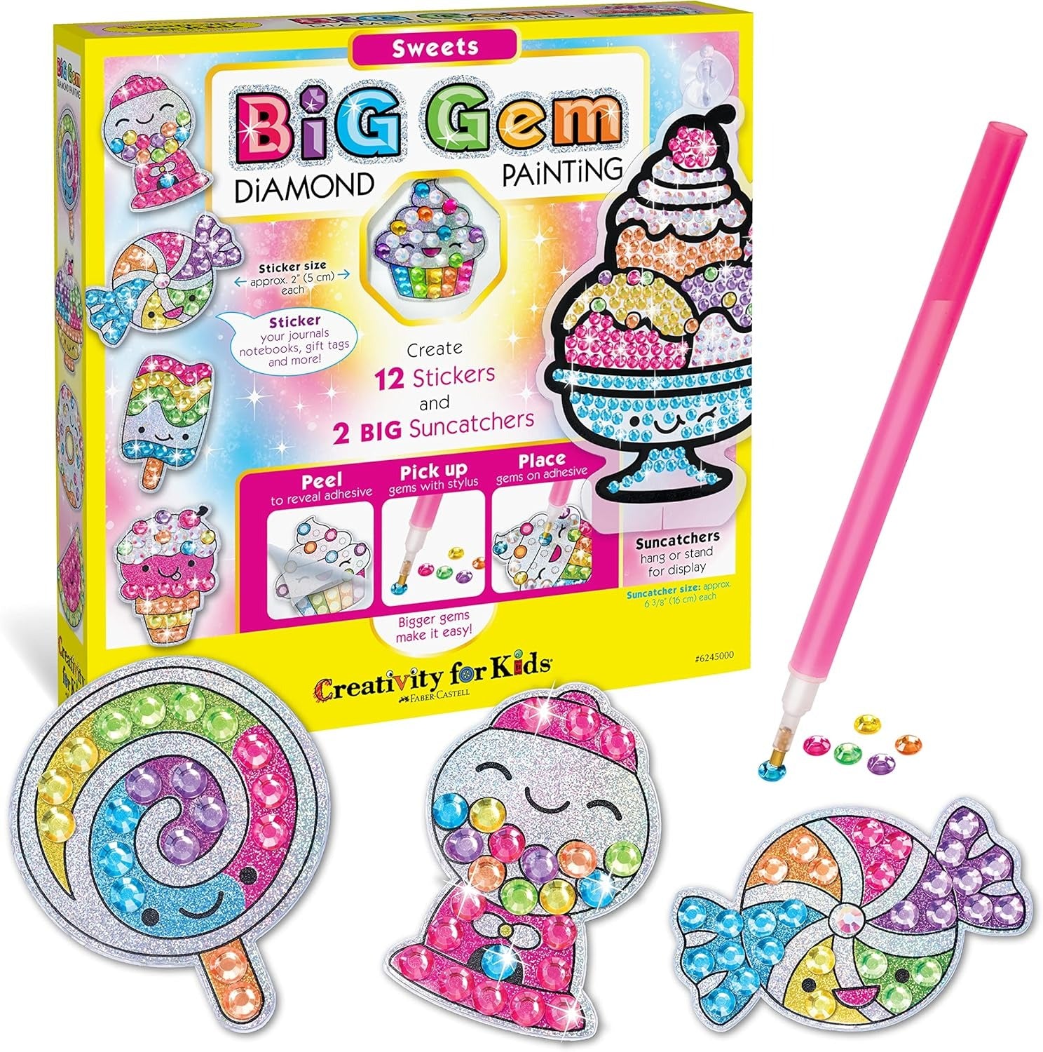 CREATIVITY FOR KIDS BIG GEM DIAMOND PAINTING SWEETS