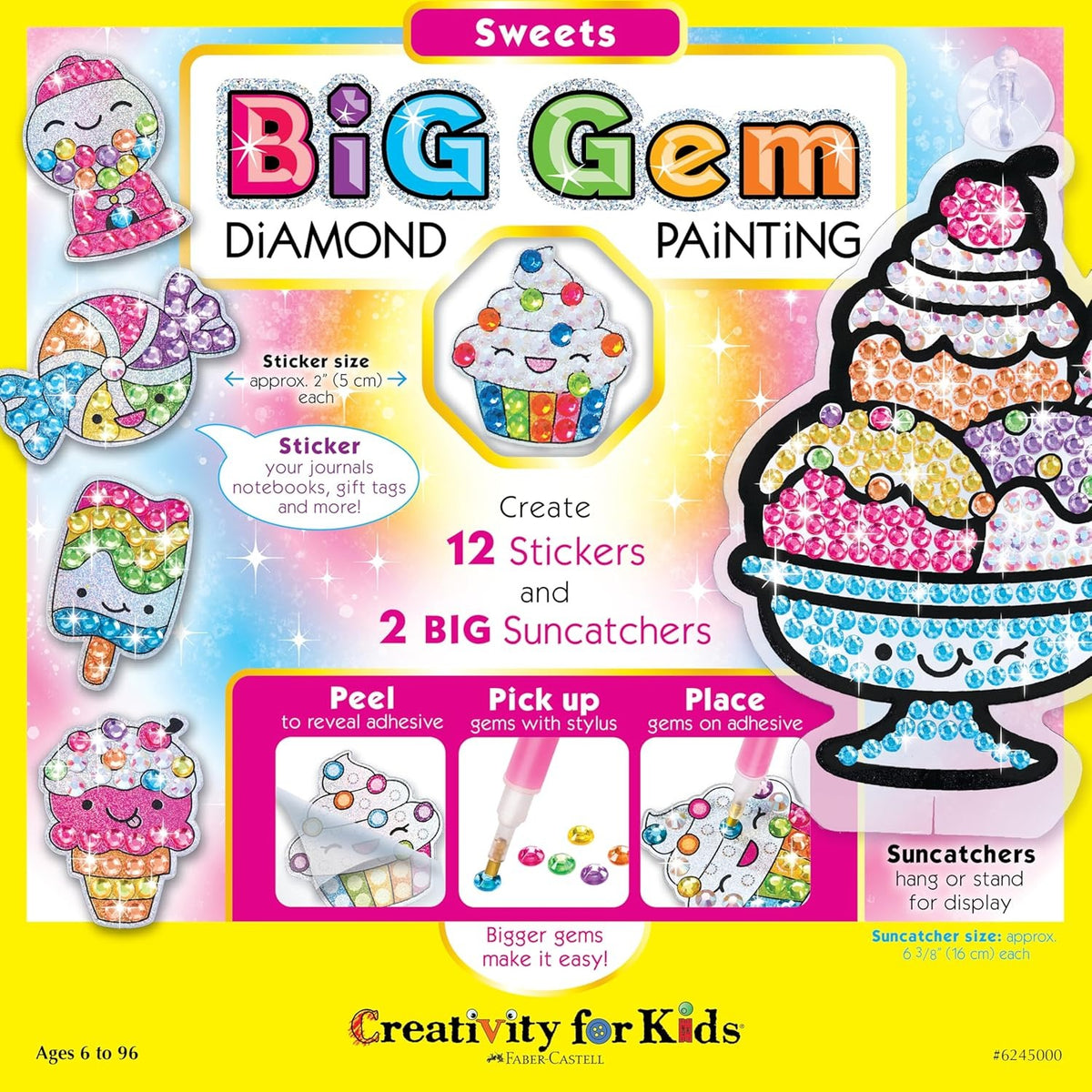 CREATIVITY FOR KIDS BIG GEM DIAMOND PAINTING SWEETS