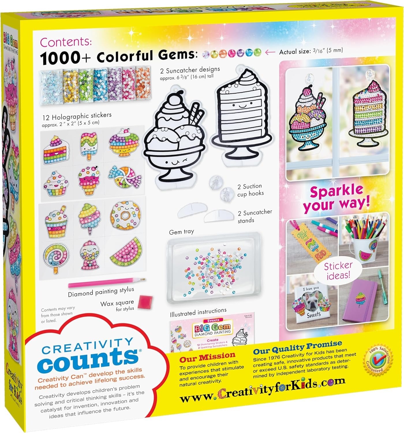 CREATIVITY FOR KIDS BIG GEM DIAMOND PAINTING SWEETS
