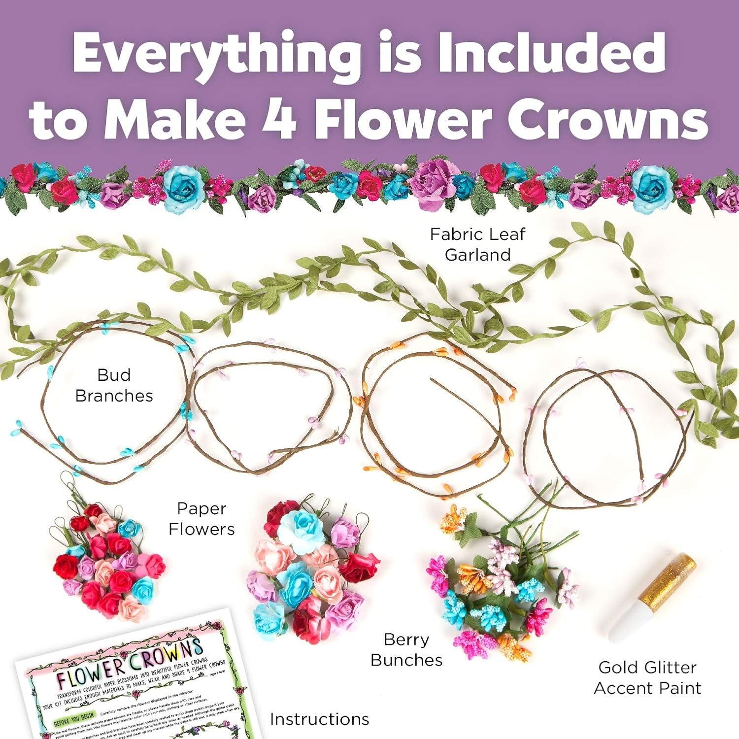 CREATIVITY FOR KIDS  FLOWER CROWNS