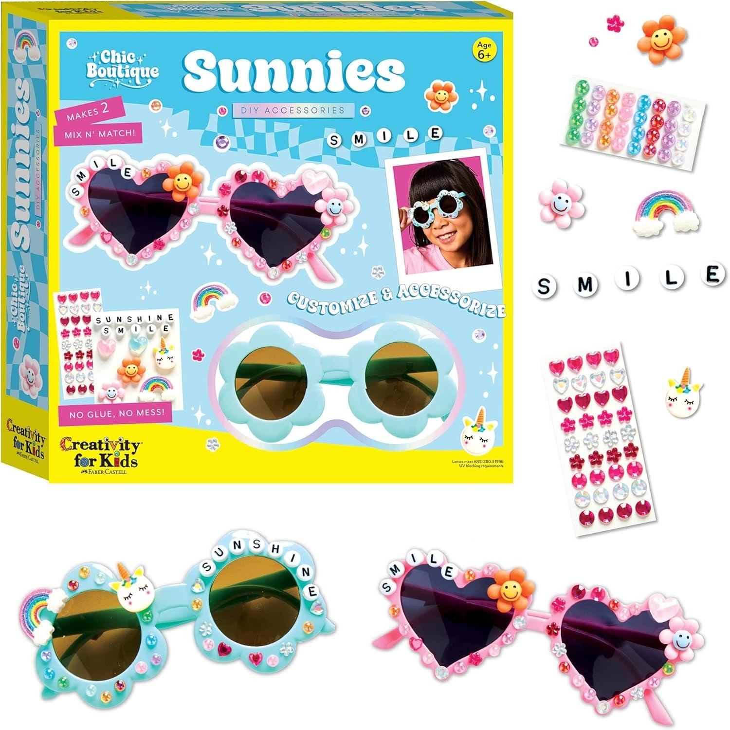 CREATIVITY FOR KIDS CHIC BOUTIQUE SUNNIES DIY ACCESSORIES