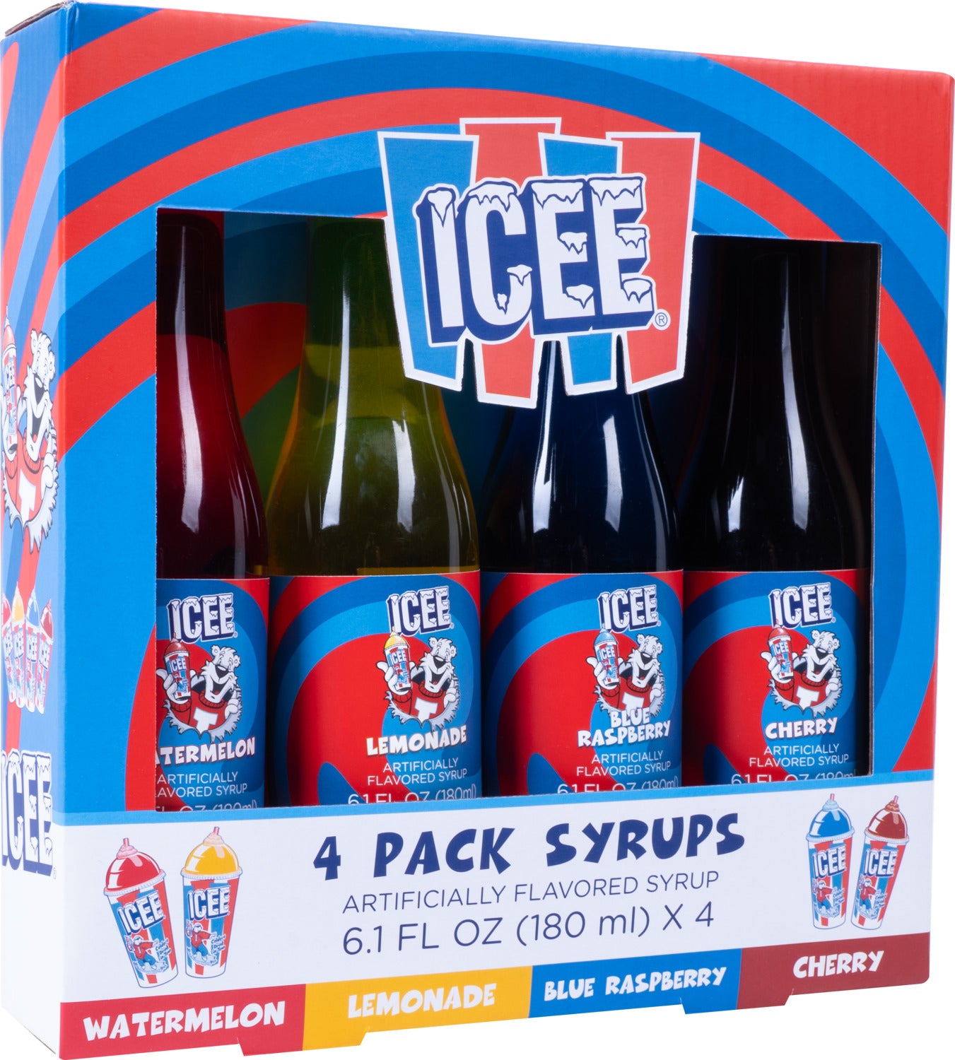 4 Pack Syrups Asst