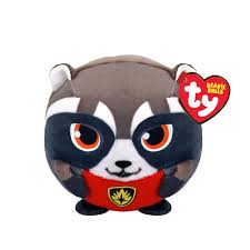 TY Puffies Beanie Ball Rocket Raccoon 4"