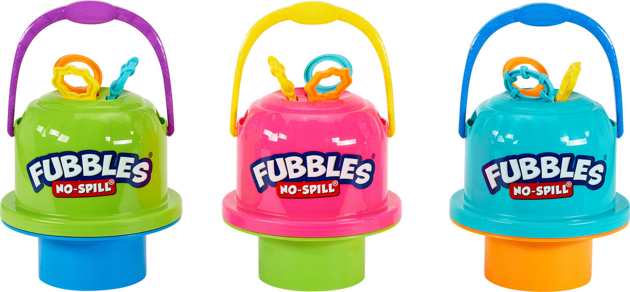 FUBBLES NO-SPILL BIG BUBBLE BUCKET WITH
BUBBLES