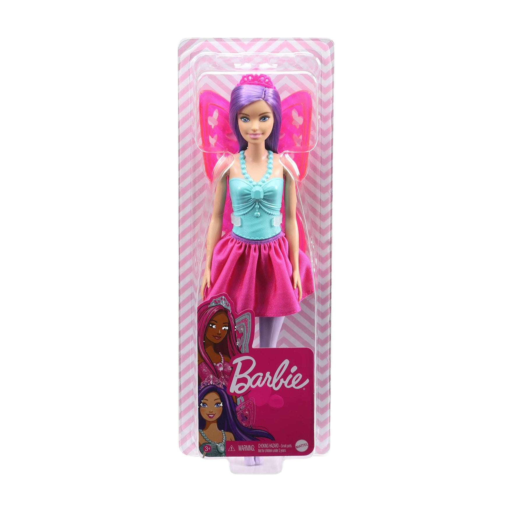 BARBIE FAIRY PRINCESS BALLERINA PINK WINGS AND TIARA