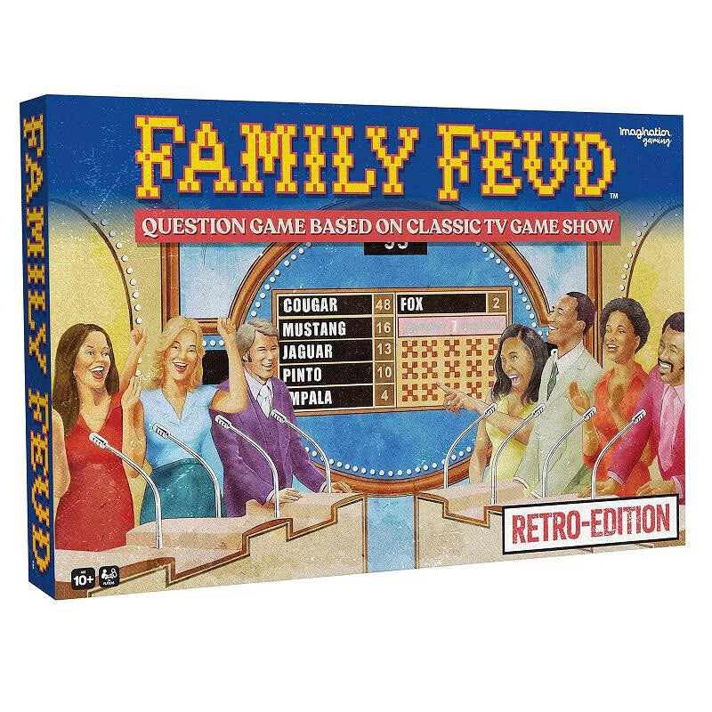 Family FEUD Retro Edition Card Game, 1970s Episodes’ Questions & Answers