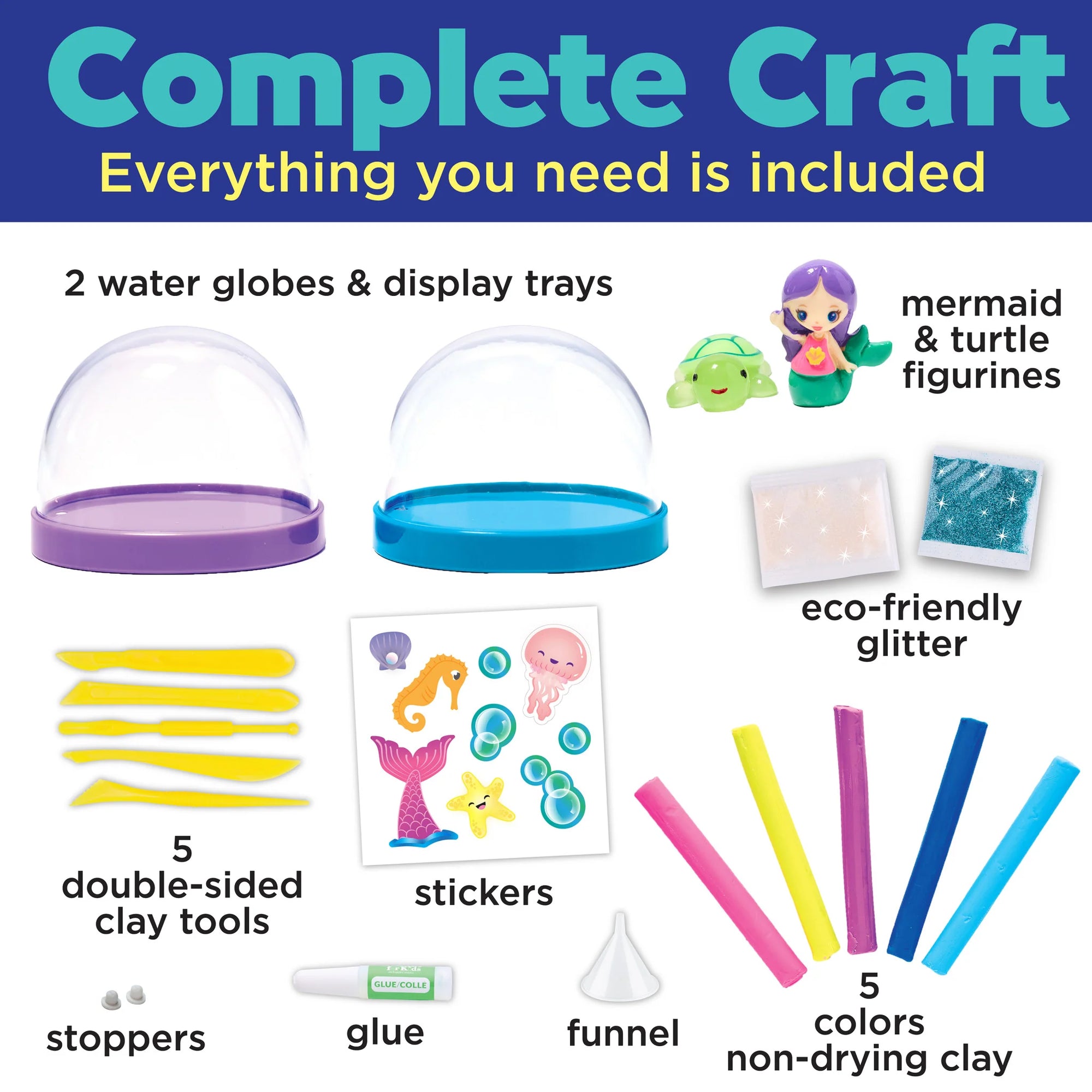 CREATIVITY FOR KIDS MAKE YOUR WATER GLOBES - MERMAID